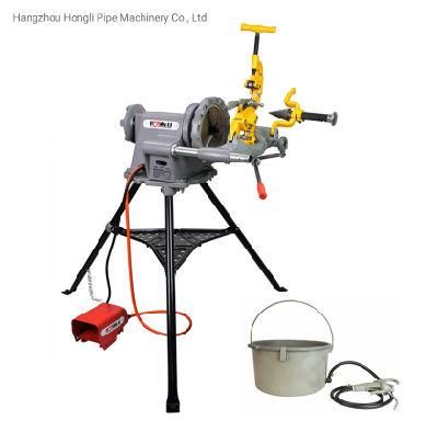 Hongli 2 Inch Popular Electric Pipe Threading Machine 1500W with Oiler for External Threads Making Quality up to Ridgid 300 (SQ50D)