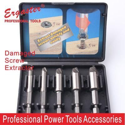 Screw Extractor Set Quickly Removing Stripped, Broken, Stuck or Damaged Bolts