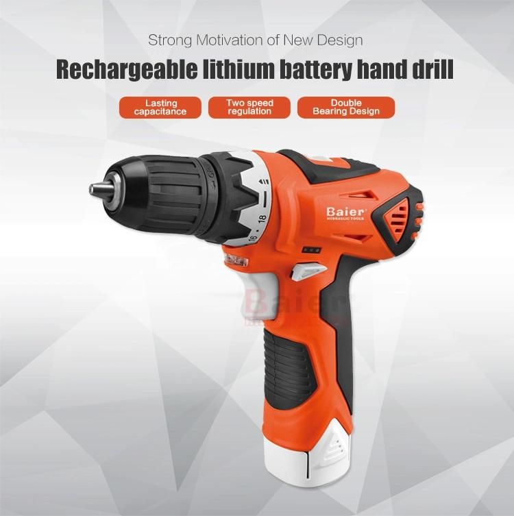 Rechargeable Lithium Battery Hand Drill Strong Motivate