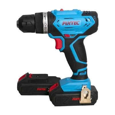 Fixtec Hot Sale 10mm Professional Power Tools Electric Cordless Impact Drill 20V