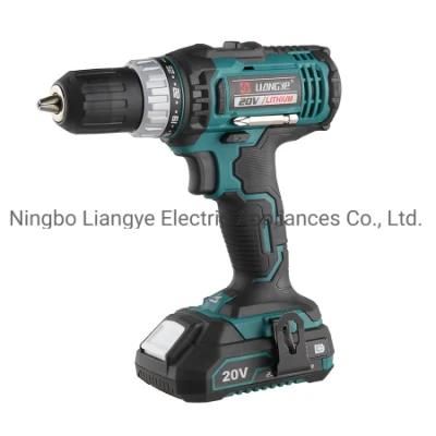 Power Tools Factory Liangye 18V Best Battery Cordless Power Drill Driver