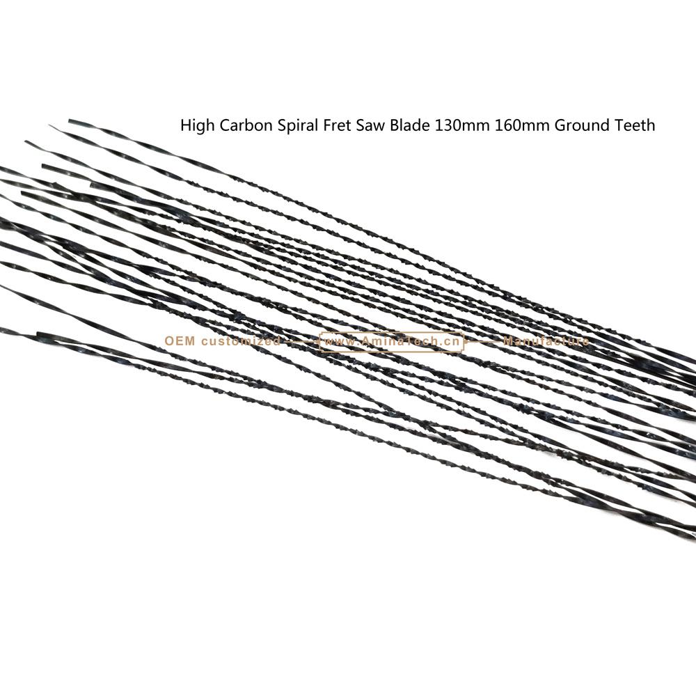 High Carbon Spiral Fret Saw Blade 130mm 160mm Ground Teeth,Hand Tools