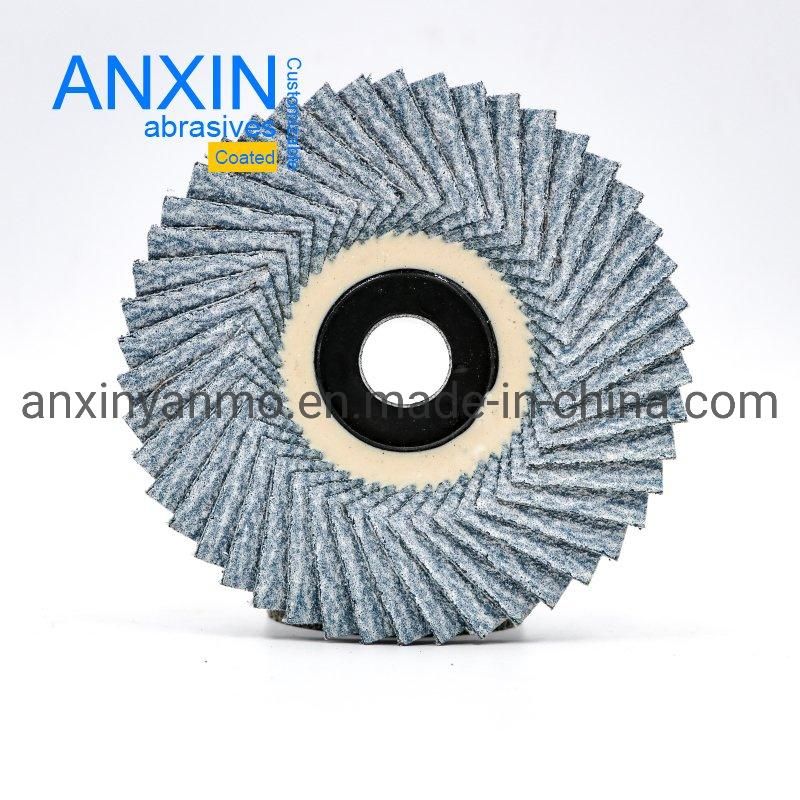 4" T27 Type 26mm*28mm*46PCS Felxible Polishing Metal Backing Flower Disc