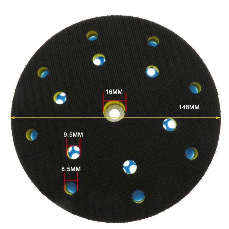 6′′ Variety Holes Excellent Vacuuming Effect Polishing Sanding Pad