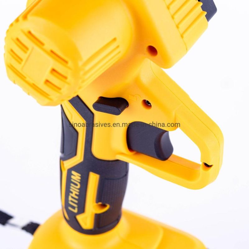 21V 4 Inch Portable Mini Cordless Electric Chainsaw with Rechargeable Lithium Battery and Tool Case