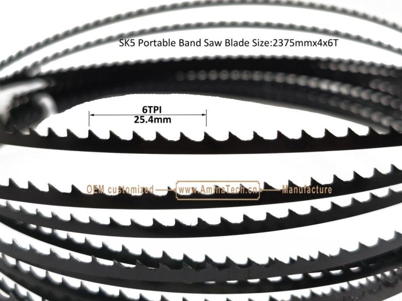 SK5 Portable Band Saw Blade 2375mmx4x6T
