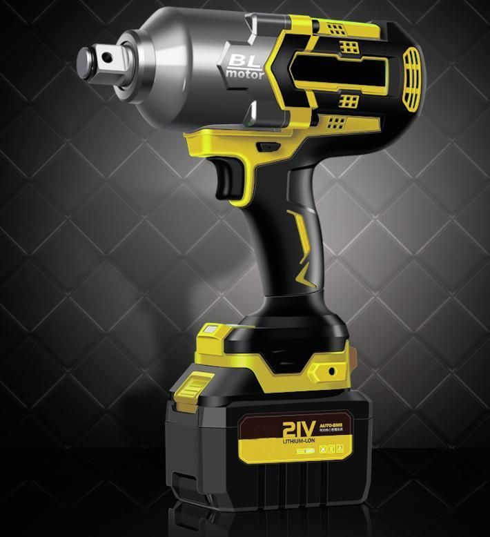 China Factory Power Tools 21V 750n. M. Brushless Impact Wrench with 4.0A Battery Cordless Drill Electric Tool Power Tool