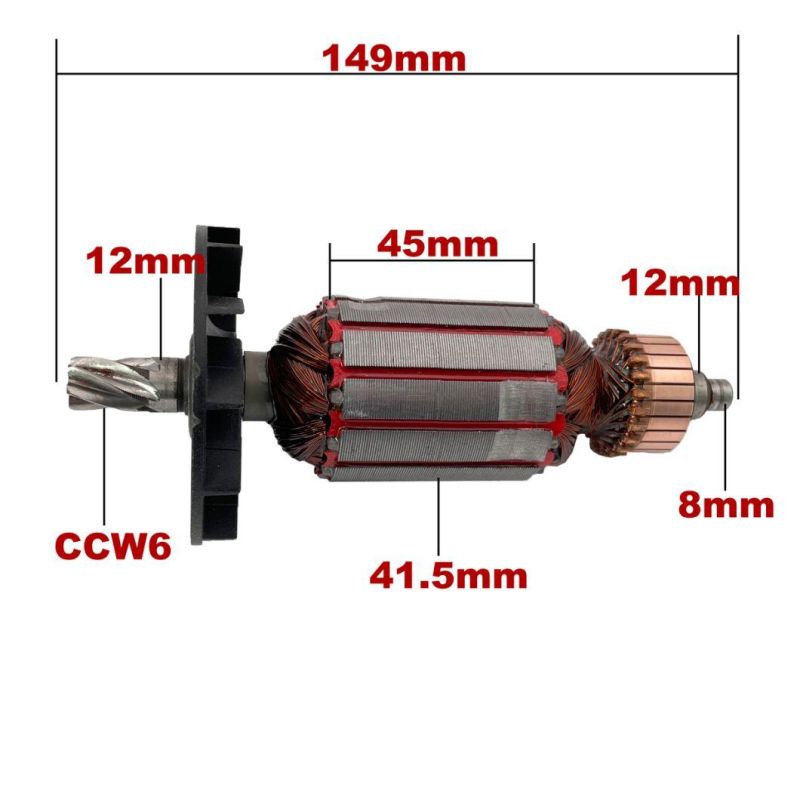 Replacement Spare Parts Armature Stator for Hitachi Impact Drill