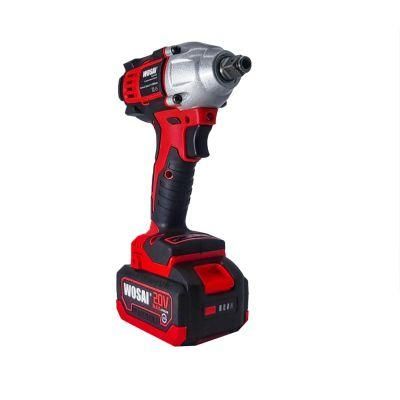 Wosai Charging Brushless Electric Wrench Li-ion 20V Cordless Power Wrench Spanner Impact Wrench