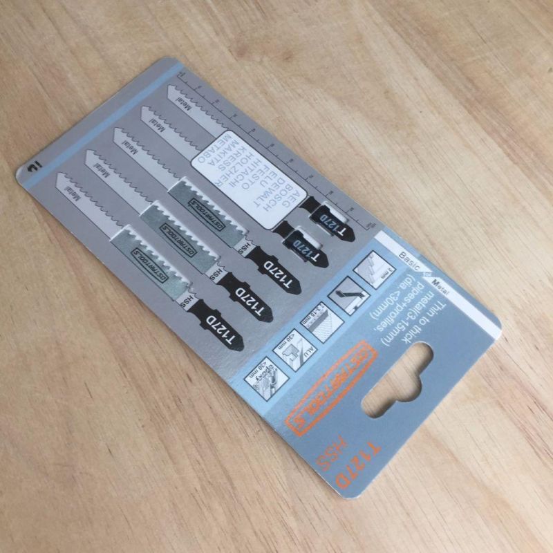 T127D HSS Jigsaw Blades for Curved Cutting Nonferrous Metal Aluminum Glassfibre Reinforced