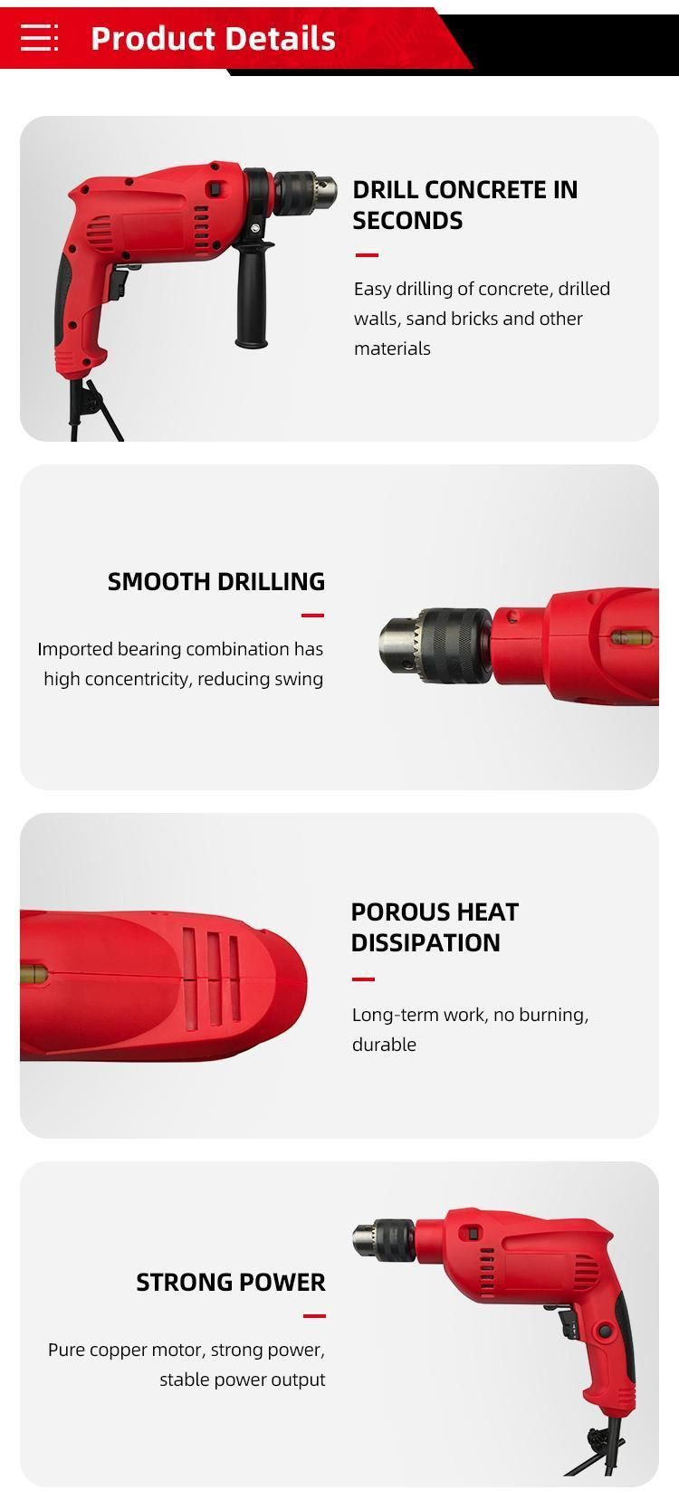ID650 Portable 710W 13mm Cheap and Economical Attlas Impact Drill