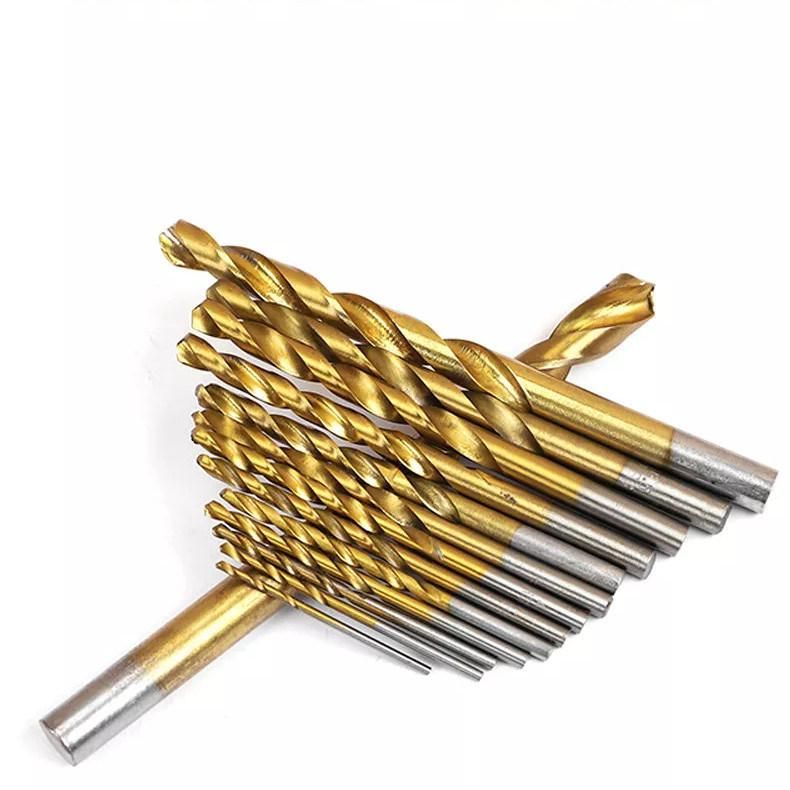 99PCS HSS Twist Drill Bit Set 1.5-10mm Straight Shank Titanium Coated HSS Drill Bits for Metal Wood Stainless Steel Metal Drilling