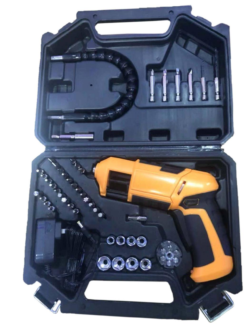 China Factory Drilling Machine 52PCS 3.6V 1300mAh Cordless Screwdriver Cordless Drill Electric Tool Power Tool