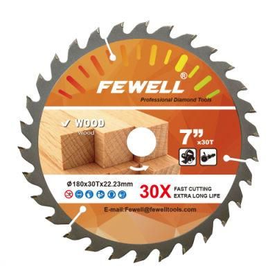 High Quality 180*2.2/1.5*30t*22.23 Wood Cutting Blade