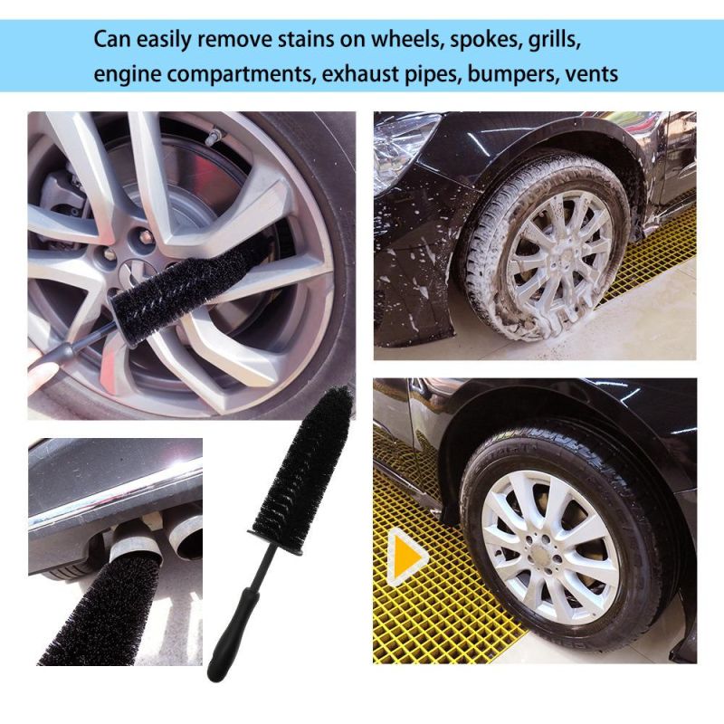 Cross-Border Supply Car Wash Tire Cleaning Brush Car Hub Brush Wheel Hub Brush Car Wash Brush Car Cleaning Supplies
