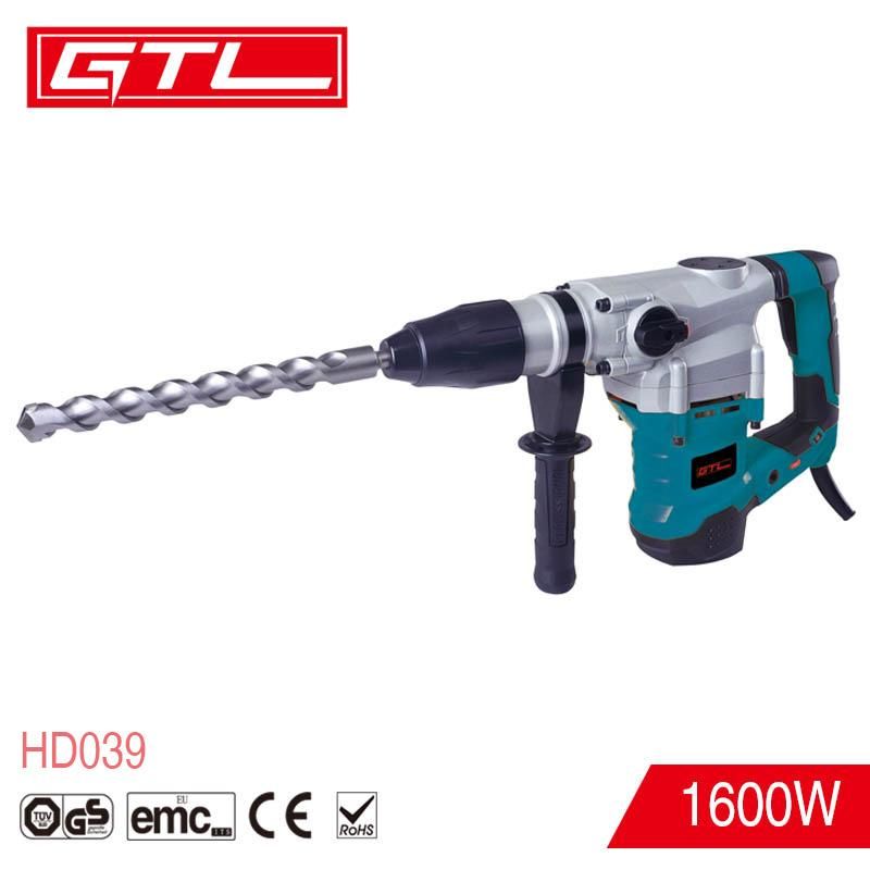 1600W 40mm Heavy Duty 3 Functions Rotary Hammer Drill with Vibration Control