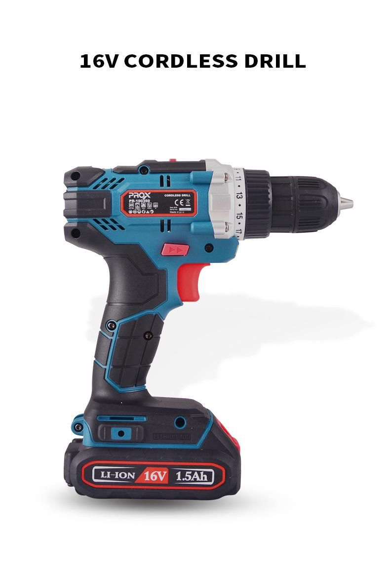 Prox 16V 1.5ah Multifunctional Rechargeable Hand Drill Pr-100350