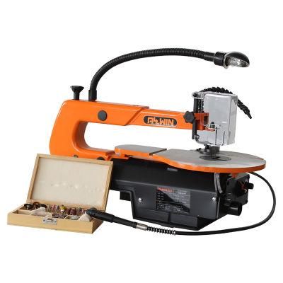 Good Quality Variable Speed Cast Iron Base 110V 16 Inch Cutting Scroll Saw for Hobby