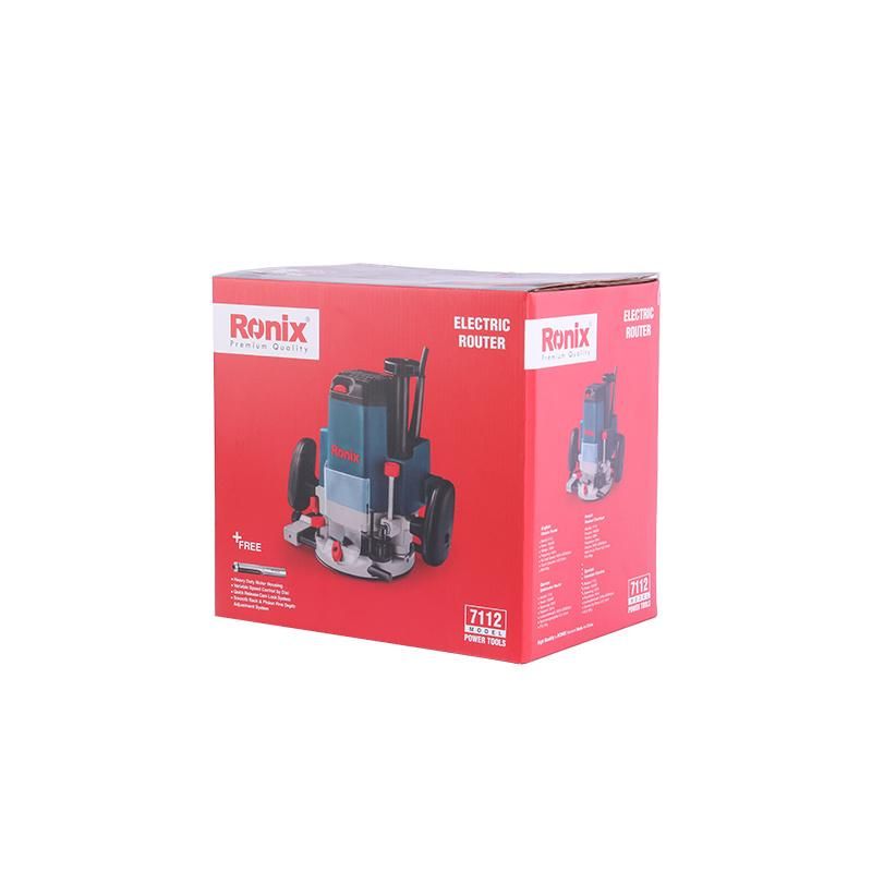 Ronix 7112 1850W Electric Hand Trimmer Router Power Tools Woodworking Trimming Grooving Slotting Edge Wood Trimmer