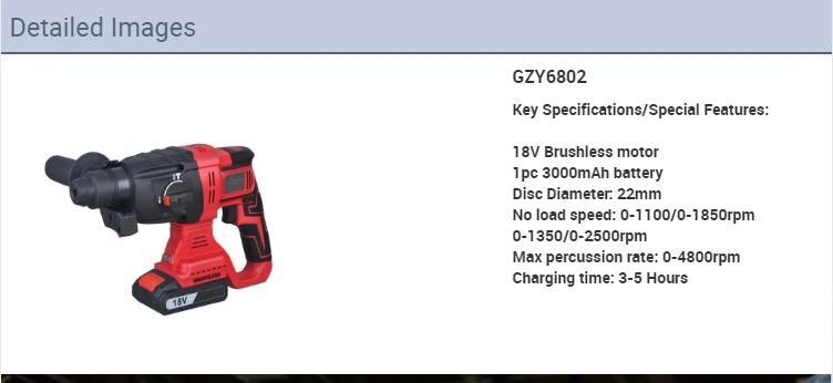 2020 21V Brushless Motor Multi-Function Cordless Drill Hammer