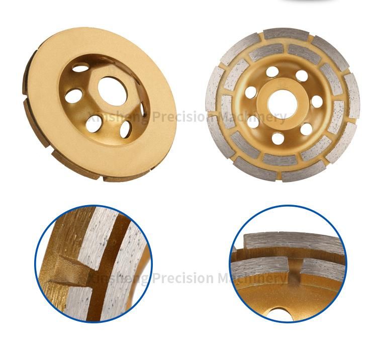 4 Inch 110mm Double Row Segment High Frequency Diamond Cup Grinding Wheel