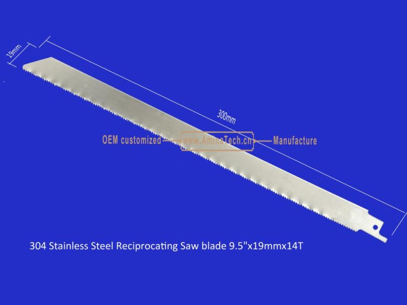 Reciprocating,304 Stainless Steel Reciprocating Saw blade 9.5"x19mmx14T,Power Tools