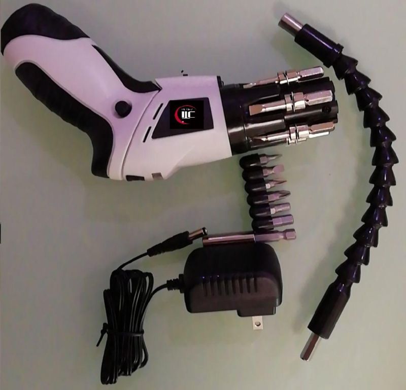 New Professional-Portable with-Bits Storage-Machine Head-Li-ion Battery-Cordless/Electric-Power Tools-Screwdriver