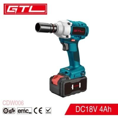 Industrial Power Tools Brushless Motor Lithium Cordless Impact Wrench (CDW006)