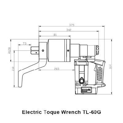 Powerful Type Electric Torque Wrench, 2000-6000n. M