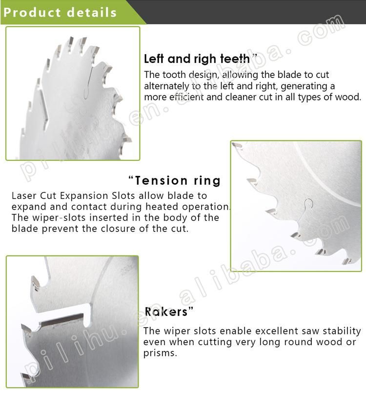 230*30 Wood Sawmill Cutting Disc Carbide Saw Blade with Rakers