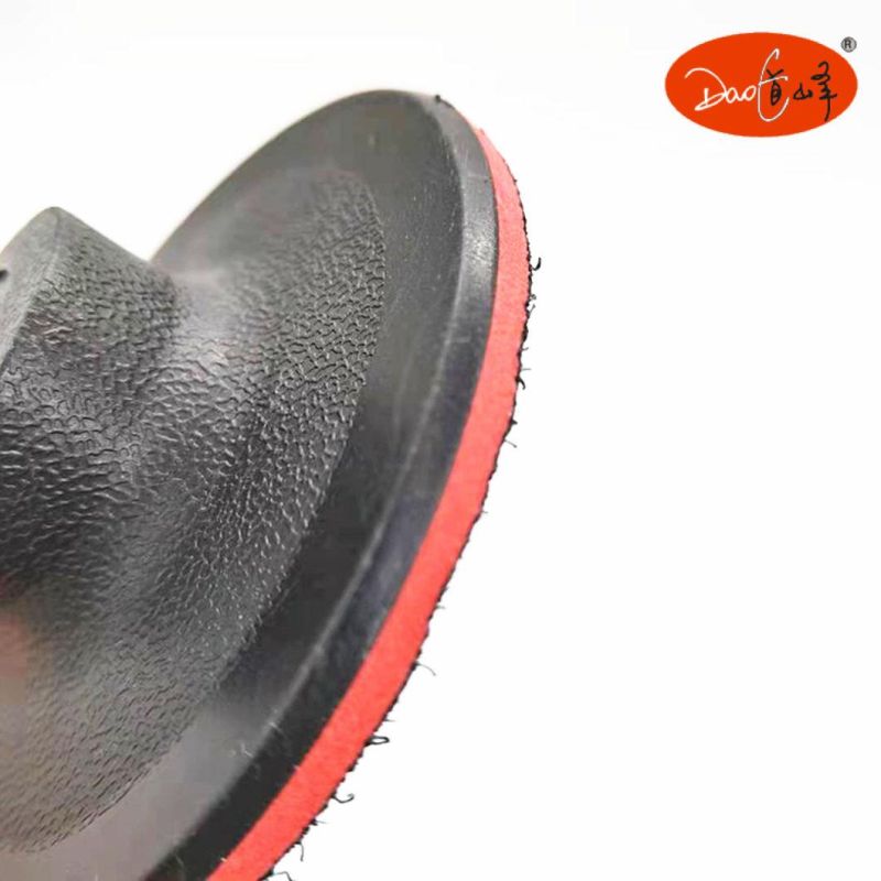 Daofeng 4inch 100mm Hook Loop Backing Pad Black&Red