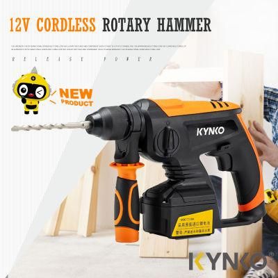 Kynko Multi-Function Cordless Rotary Hammer, 12V Cordless Rotary Hammer