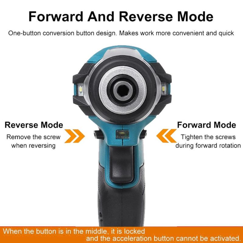 Toolsmfg 3 Light Cordless Electric Screwdriver 3 Speeds Portable Electric Screw Driver