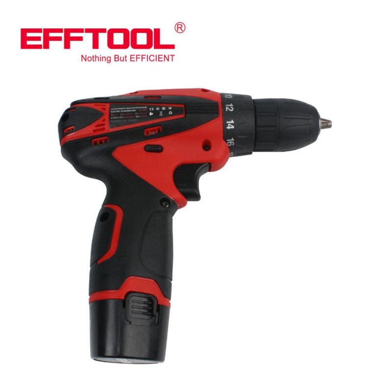 Good Quantity Power Tool Efftool Adjustable Speed Cordless Drill