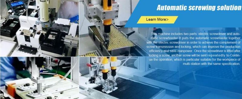 Desktop Automatic Screwing Machine Robotic Screw Fastening Machine with Electric Screwdriver
