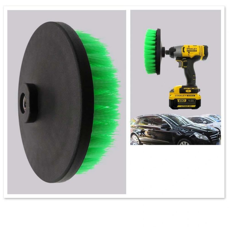 Electric Cleaning Brush 6 Inch Hollow Rodless M14-2 Green Electric Cleaning Brush Head