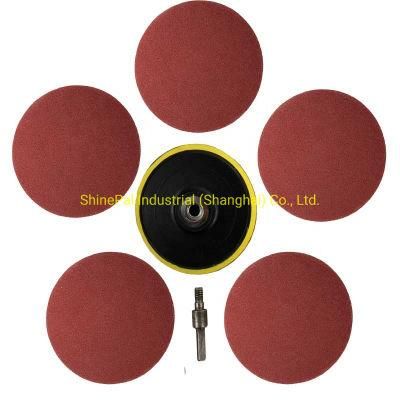 5 Inch 125mm Sandpaper Sheet Circular Self Adhesive Paste Disc Price Flocking Wood Polishing Paper