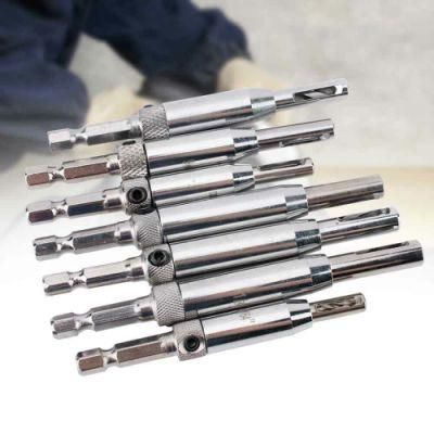 Self Centering Door Window Hinge Twist Wood Drill Bit Set Hole Puncher 7PCS