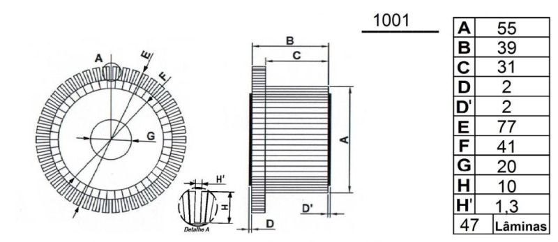 Factory Wholesale Commutator for Electric Forklift DC Motor, 47 Segment Commutator