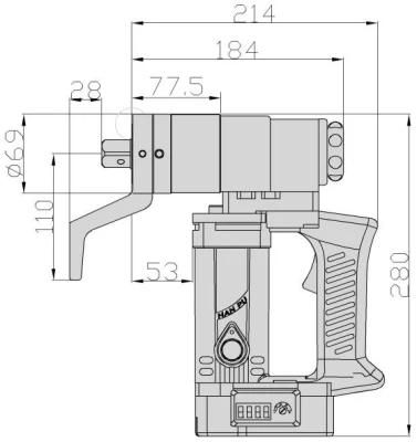 M16 M20 Hex Bolt Electric Torque Wrench Digital Tl-5b