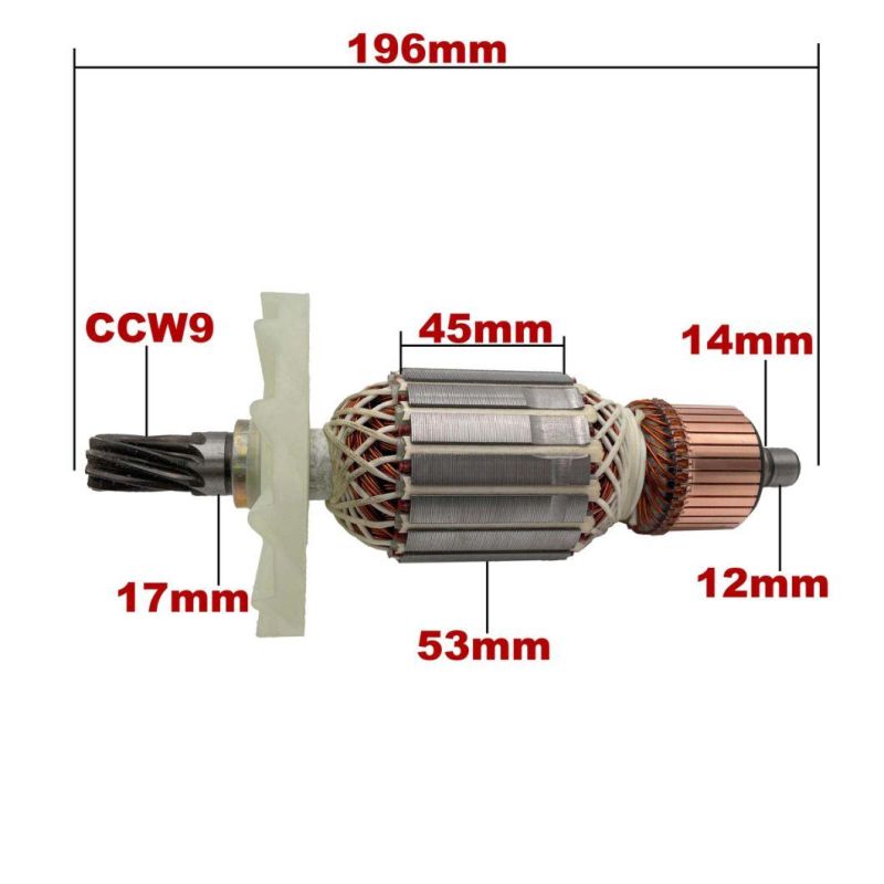 AC220-240V Rotor Anchor Stator Armature Replacement for Hitachi Demolition Hammer