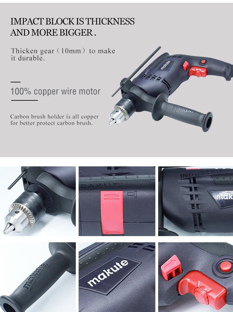 Makute 550W Power Hand Professional Tool Electric Drill Machine (ED002)