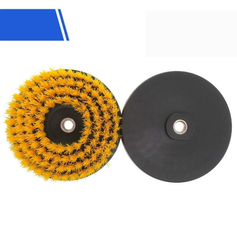 Electric Cleaning Brush 6 Inch Hollow Rodless M14-2 Yellow Electric Cleaning Brush Head