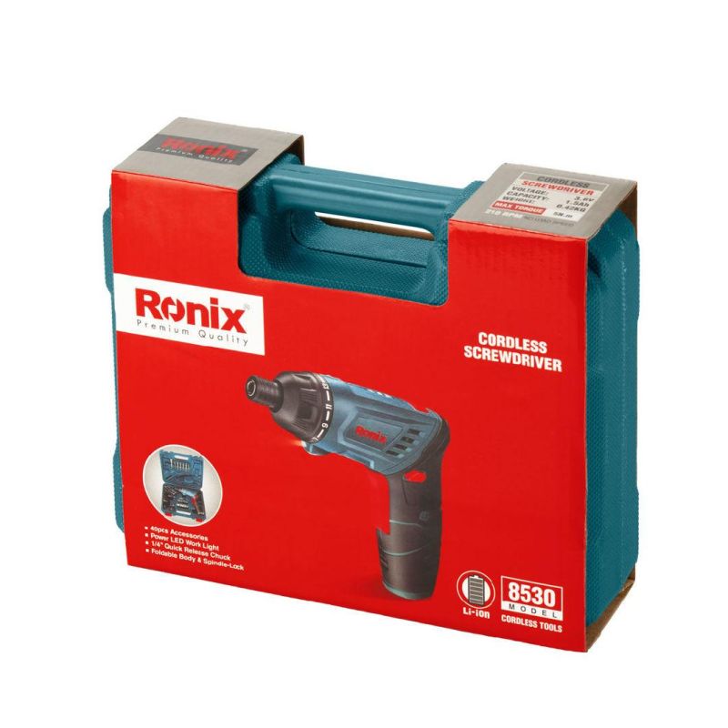 Ronix 8530 3.6V 1.5A Li-ion Battery Portable Electric Cordless Screwdriver