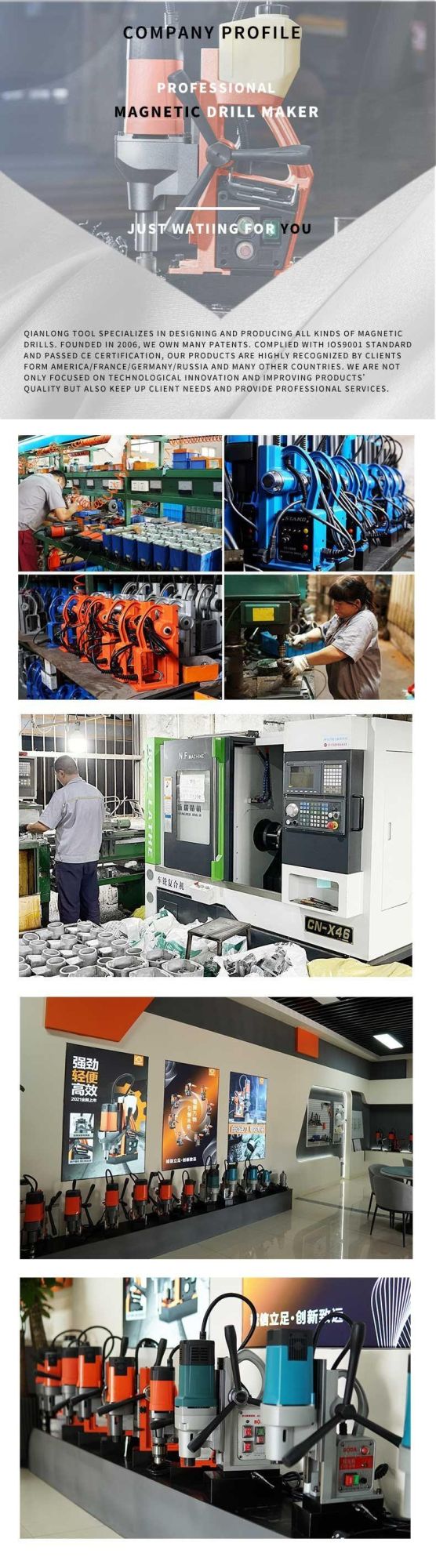 Xd2-Zt-35I Professional Manufacturer Customized 40mm Depth/36mm Dia/1100W Magnetic Core Drill Magnetic Drill