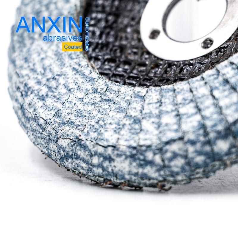 5" Curved Flap Disc Coated Ceramic Aluminum Grinding