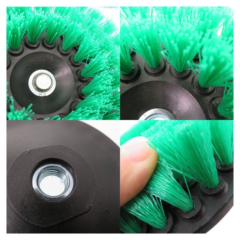 5 Inch M14 Green Hollow Electric Drill Brush Disc Brush Cleaning Brush