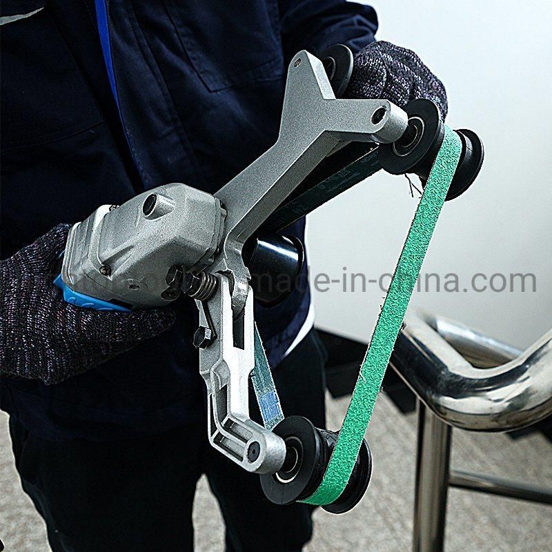 Long Arm Metal Stainless Steel Pipe Tube Surface Finishing Belt Sander Polisher
