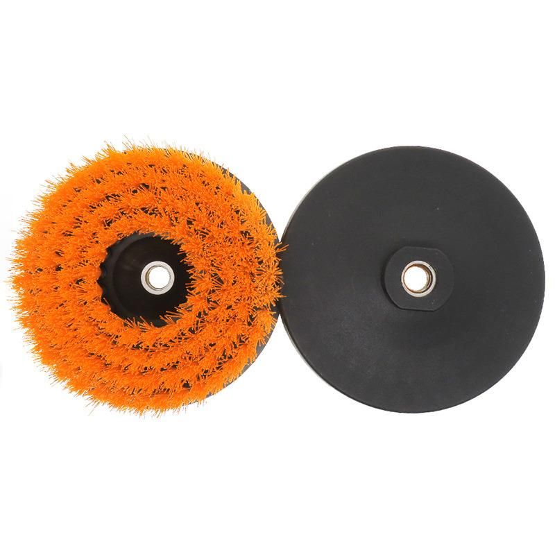 Electric Cleaning Brush 6 Inch Hollow Rodless M14-2 Orange Electric Cleaning Brush Head