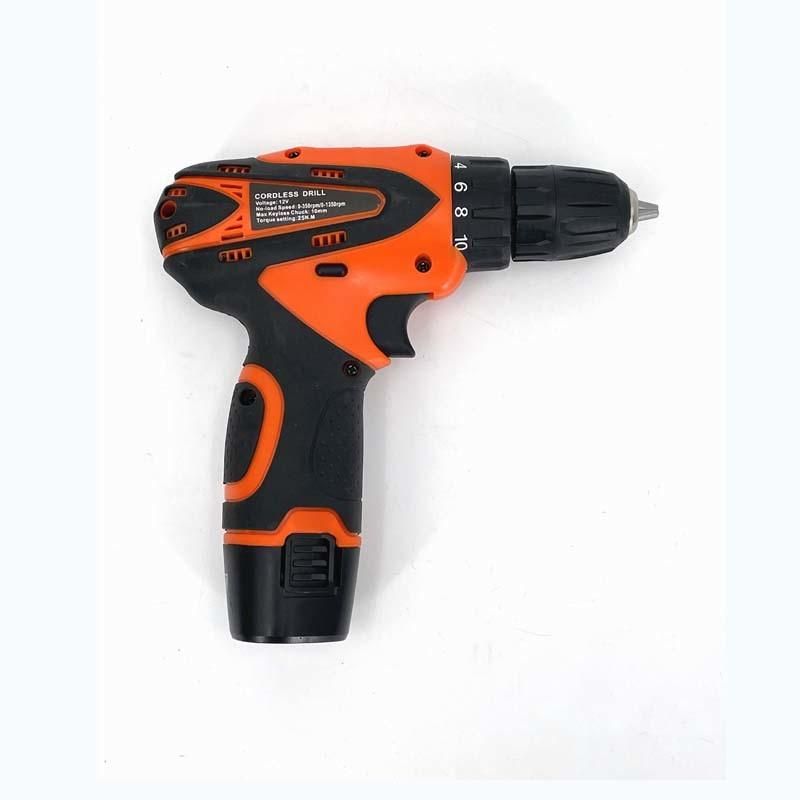 Cg-2013 Orange Double Speed 12V 16.8V 21V Li-on Lithium Battery Professional Manufacturer Hand Rechargeable Forward and Reverse Impact Cordless Drill
